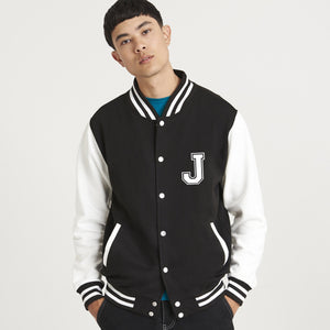 Personalised Initials Unisex Adult Varsity Jacket Custom Monogram College Jacket