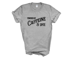 Powered By Caffeine & Spite Adult Unisex T-Shirt