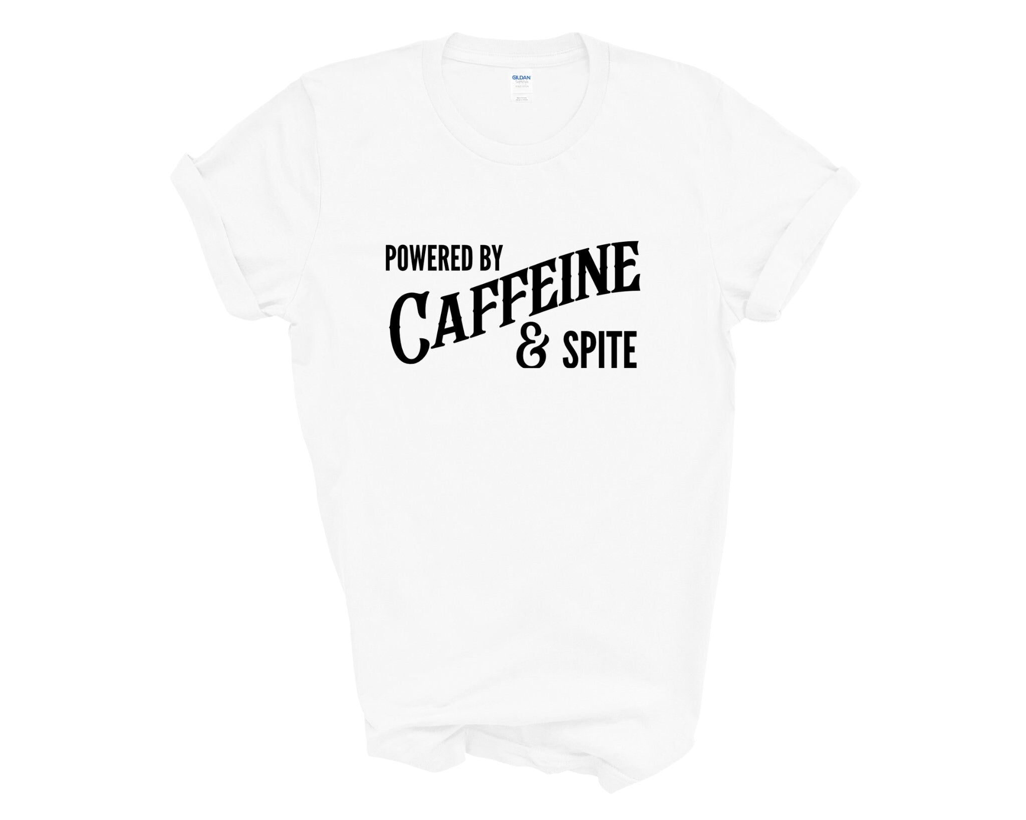 Powered By Caffeine & Spite Adult Unisex T-Shirt