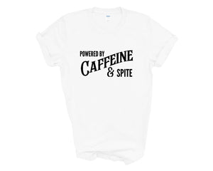 Powered By Caffeine & Spite Adult Unisex T-Shirt