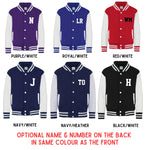 Load image into Gallery viewer, Kids Personalised Name &amp; Number Varsity Letterman Jacket Kids American Style College Baseball
