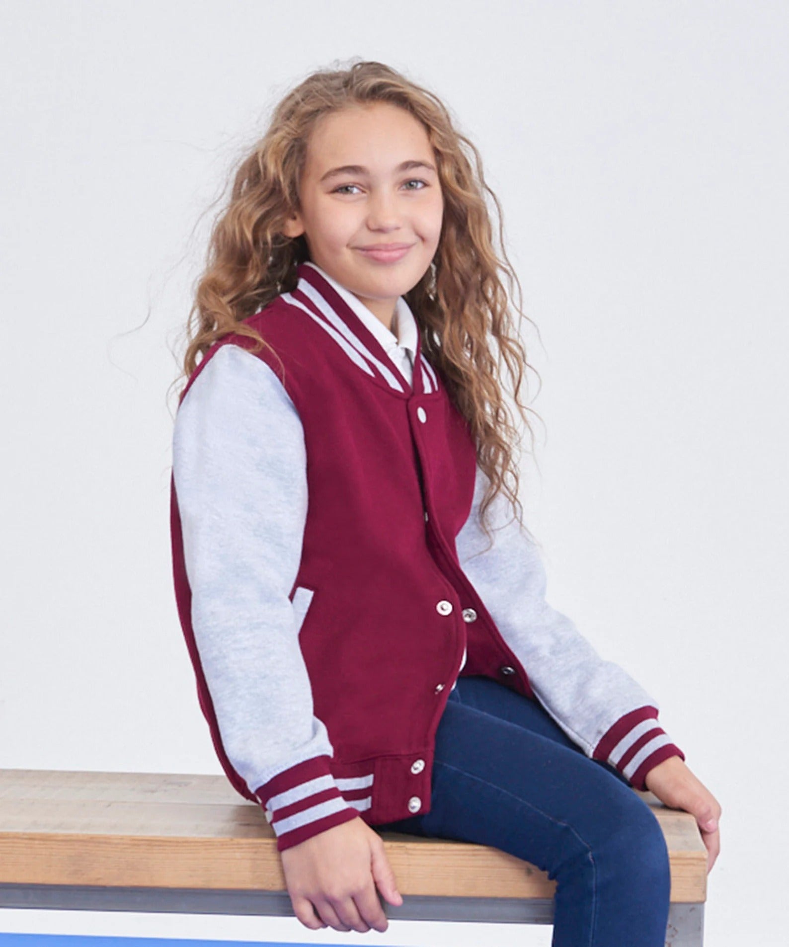 Kids Personalised Name & Number Varsity Letterman Jacket Kids American Style College Baseball