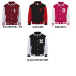 Load image into Gallery viewer, Personalised Initials Unisex Kids Varsity Jacket Custom Monogram College Jacket
