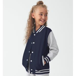 Personalised Initials Unisex Kids Varsity Jacket Custom Monogram College Jacket