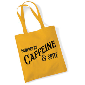 Powered By Caffeine & Spite Lightweight Cotton Tote Bag