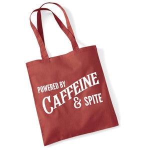 Powered By Caffeine & Spite Lightweight Cotton Tote Bag