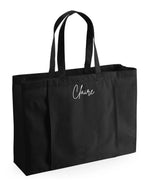 Load image into Gallery viewer, Personalised Small Name Organic Yoga Tote Bag
