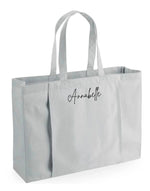 Load image into Gallery viewer, Personalised Small Name Organic Yoga Tote Bag

