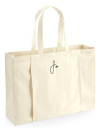 Load image into Gallery viewer, Personalised Small Name Organic Yoga Tote Bag
