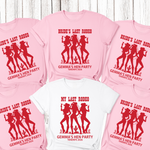 Load image into Gallery viewer, Personalised Last Rodeo Hen Party T-Shirts – Western Bridal Party Shirts (Pink)
