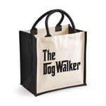 Load image into Gallery viewer, The Dog Walker Midi Jute Storage Tote Bag Shopper
