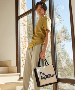 The Dog Walker Midi Jute Storage Tote Bag Shopper