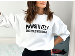 Load image into Gallery viewer, Pawsitively Obsessed With Dogs Unisex Crew Neck Sweatshirt
