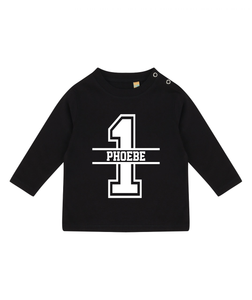 1st Birthday Personalised LONG SLEEVE Kids T-Shirt
