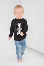Load image into Gallery viewer, 1st Birthday Personalised LONG SLEEVE Kids T-Shirt
