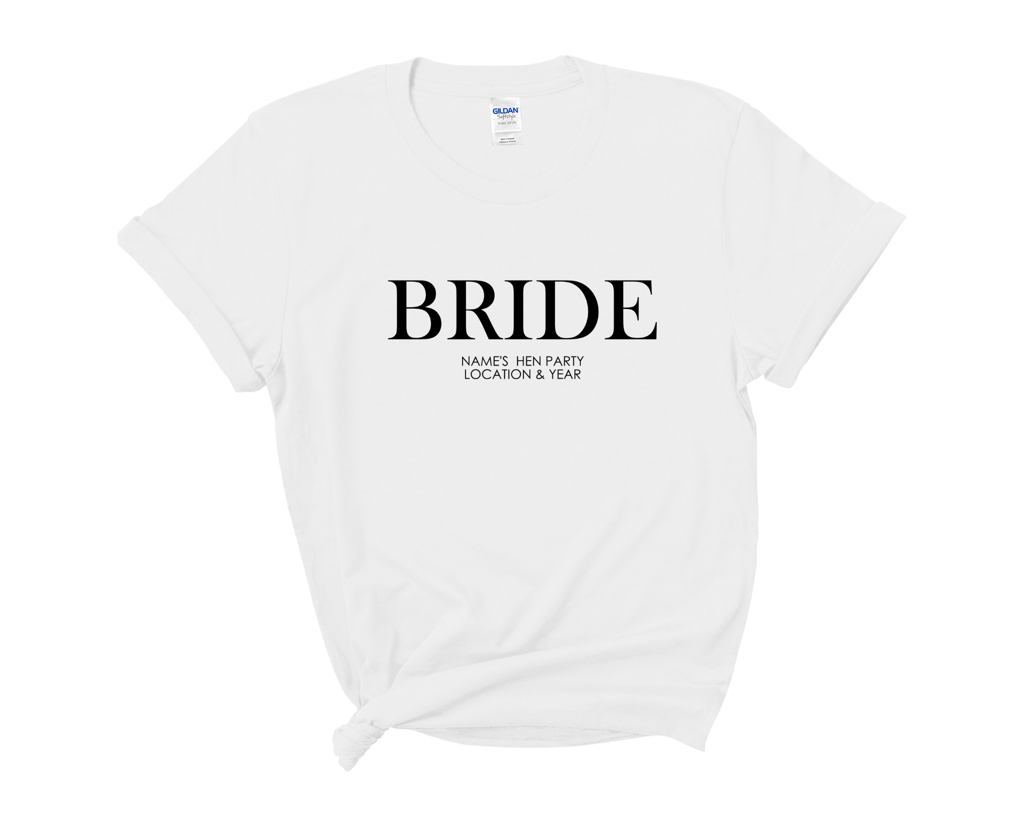 Personalised Bride Team Bride Hen Party T-Shirts D3