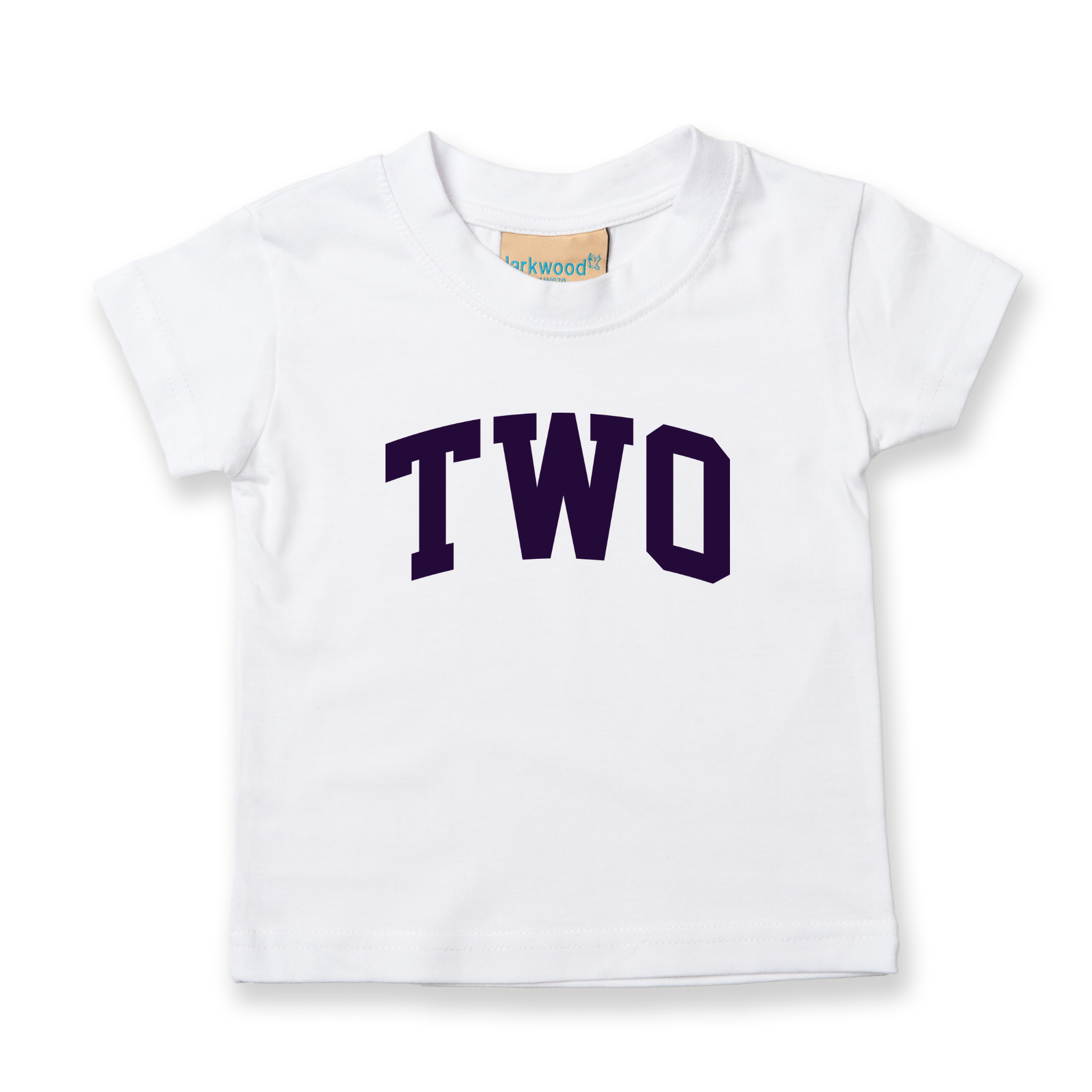 Two 1st Birthday Kids Varsity Arc Text T-shirt