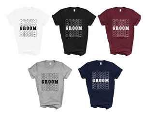 Bride Groom Matching Couple T-Shirts