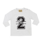 Load image into Gallery viewer, 2nd Birthday LONG SLEEVE Personalised Kids T-Shirt - Red Leader Clothing
