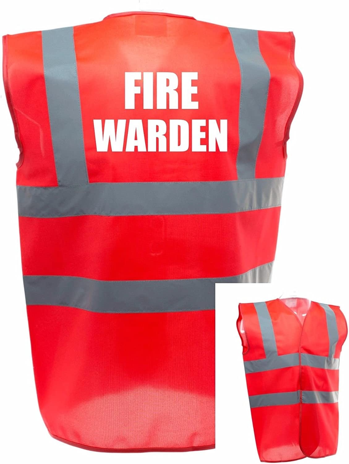 Fire Warden Red Enhanced Visibility Vest