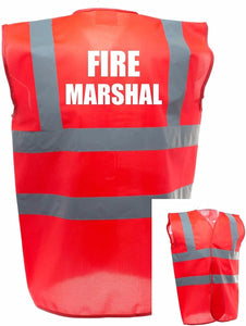Fire Marshal Red Enhanced Visibility Vest