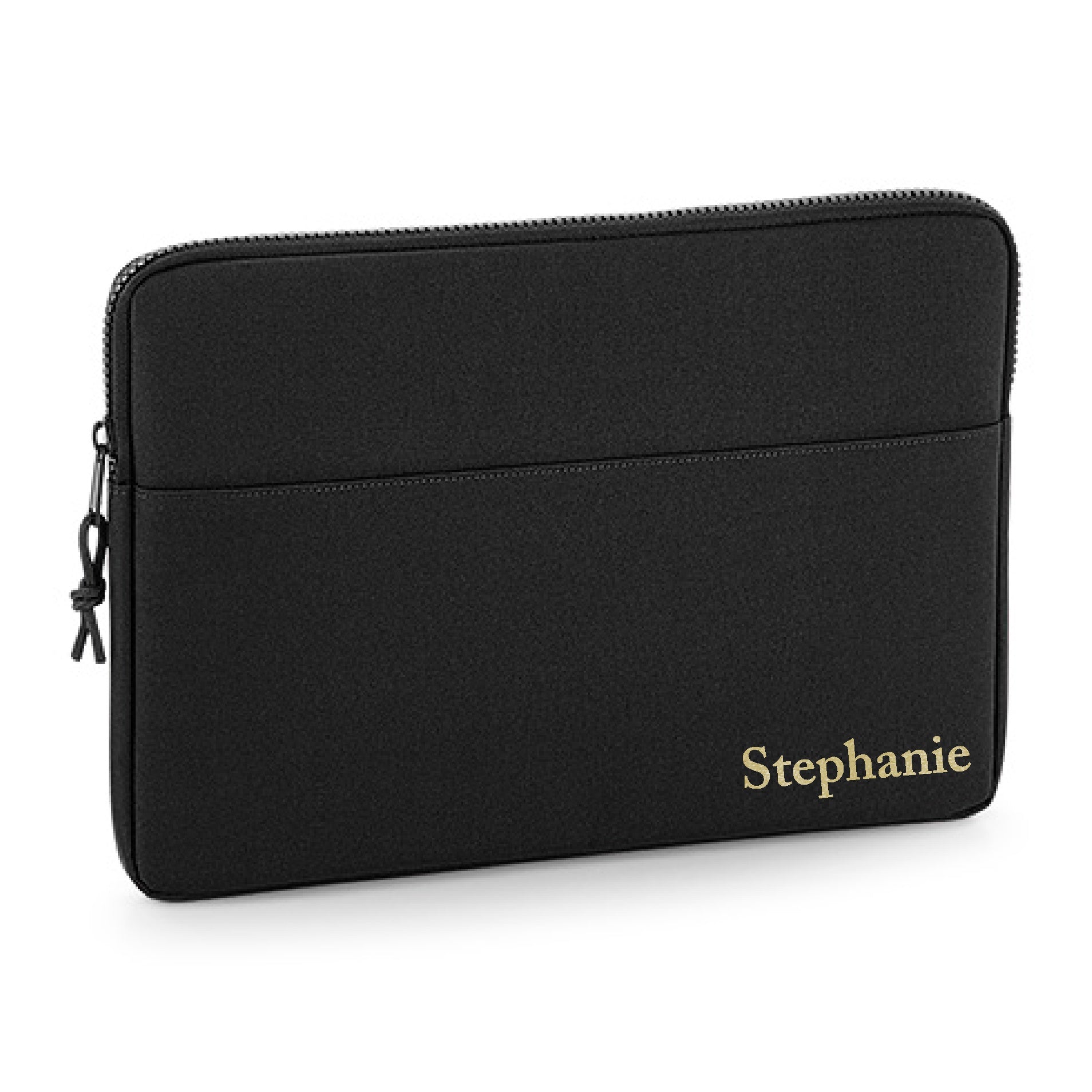 Personalised Name 13" or 15" Laptop Bag Script Text Corner Cas Text