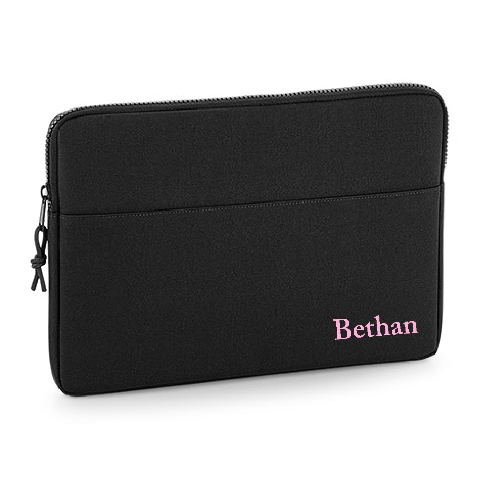 Personalised Name 13" or 15" Laptop Bag Script Text Corner Cas Text