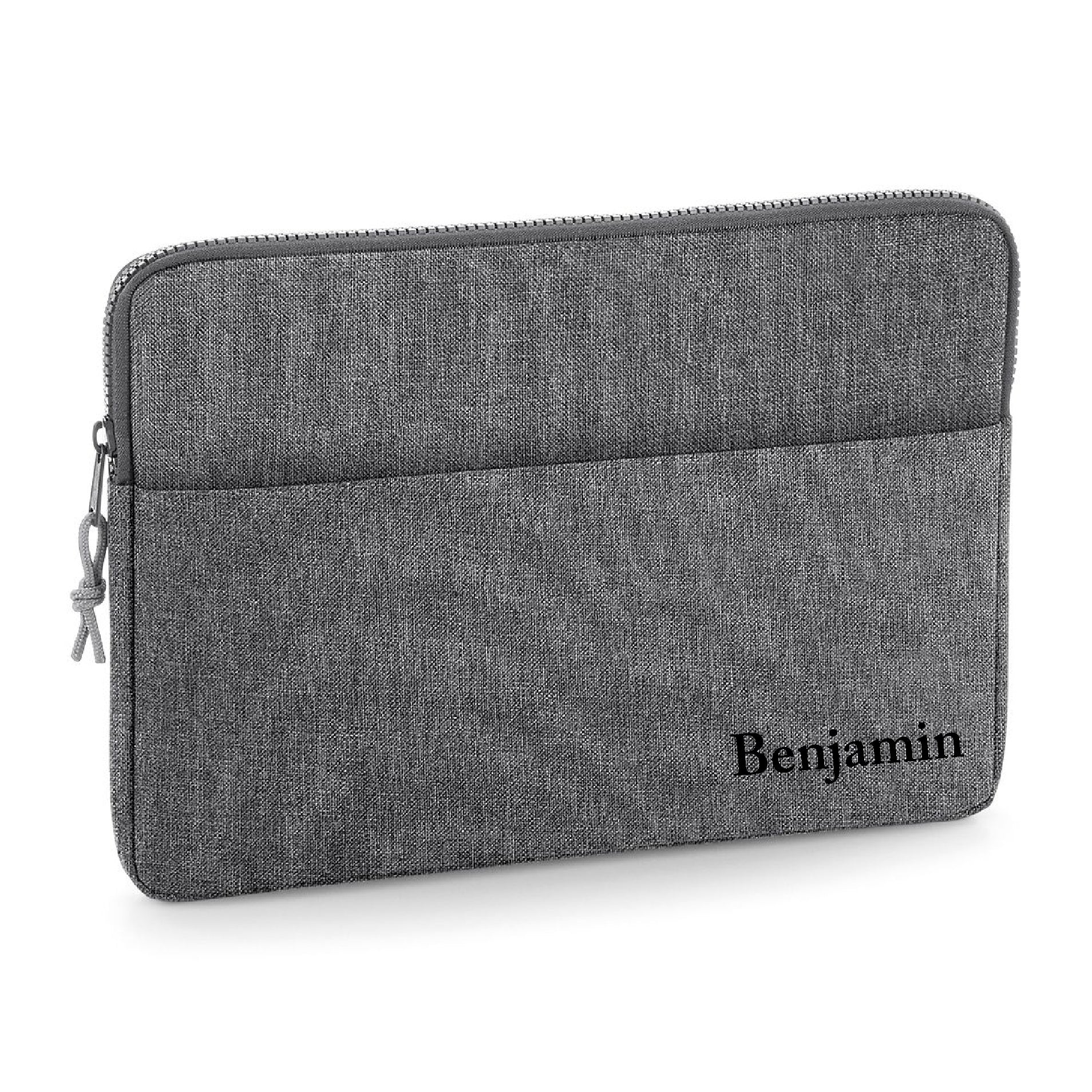 Personalised Name 13" or 15" Laptop Bag Script Text Corner Cas Text