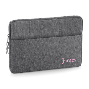 Personalised Name 13" or 15" Laptop Bag Script Text Corner Cas Text