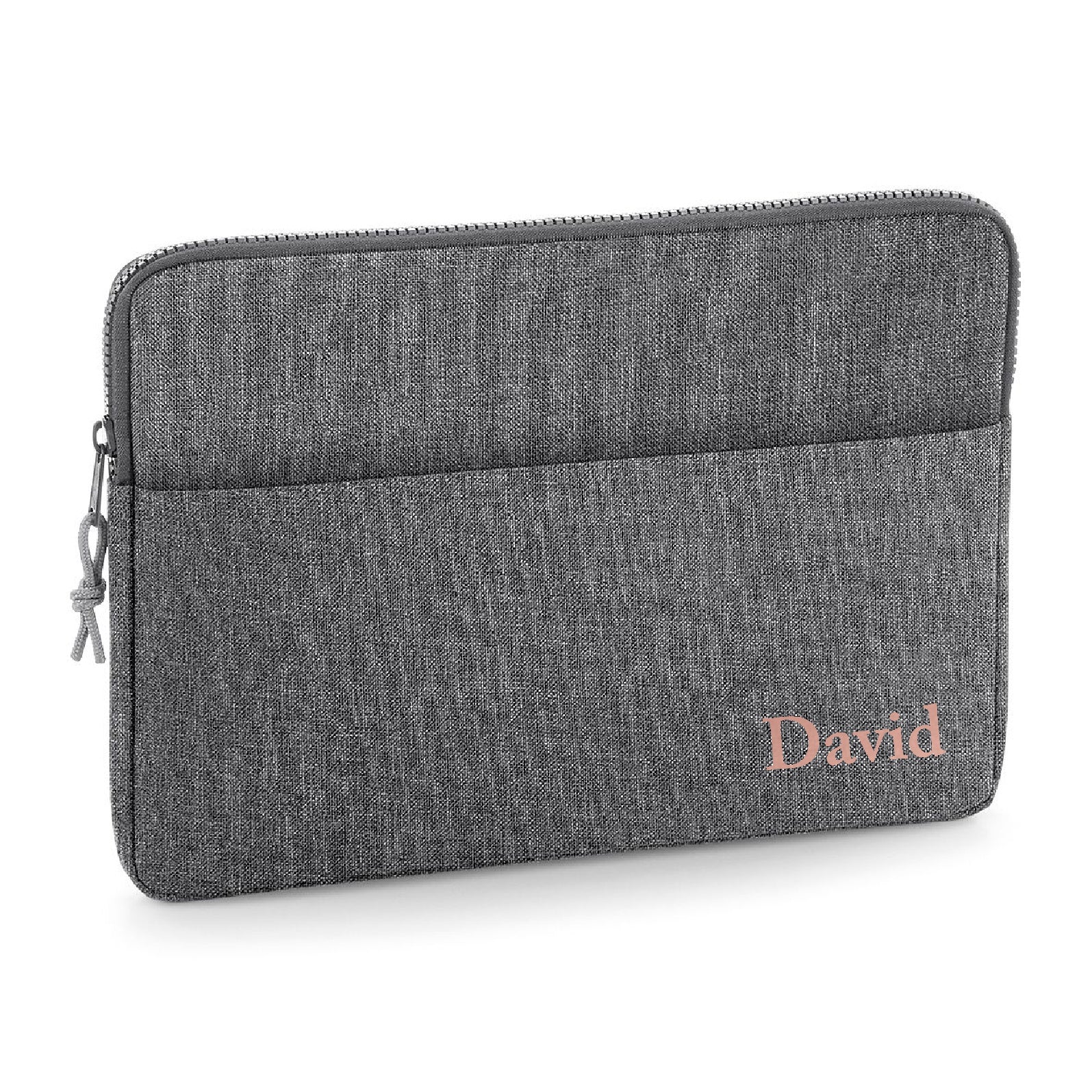 Personalised Name 13" or 15" Laptop Bag Script Text Corner Cas Text