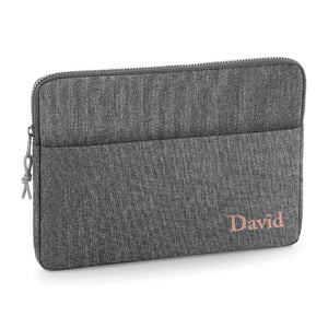 Personalised Name 13" or 15" Laptop Bag Script Text Corner Cas Text