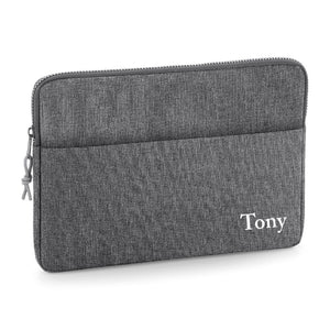 Personalised Name 13" or 15" Laptop Bag Script Text Corner Cas Text