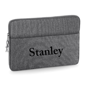 Personalised Name 13" or 15" Laptop Bag Cas Text Middle
