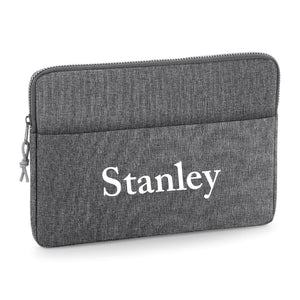 Personalised Name 13" or 15" Laptop Bag Cas Text Middle
