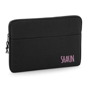 Personalised Name 13" or 15" Laptop Bag Ama Corner Text