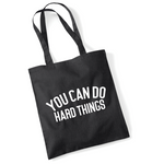 Load image into Gallery viewer, You Can Do Hard Things Lightweight Tote Bag
