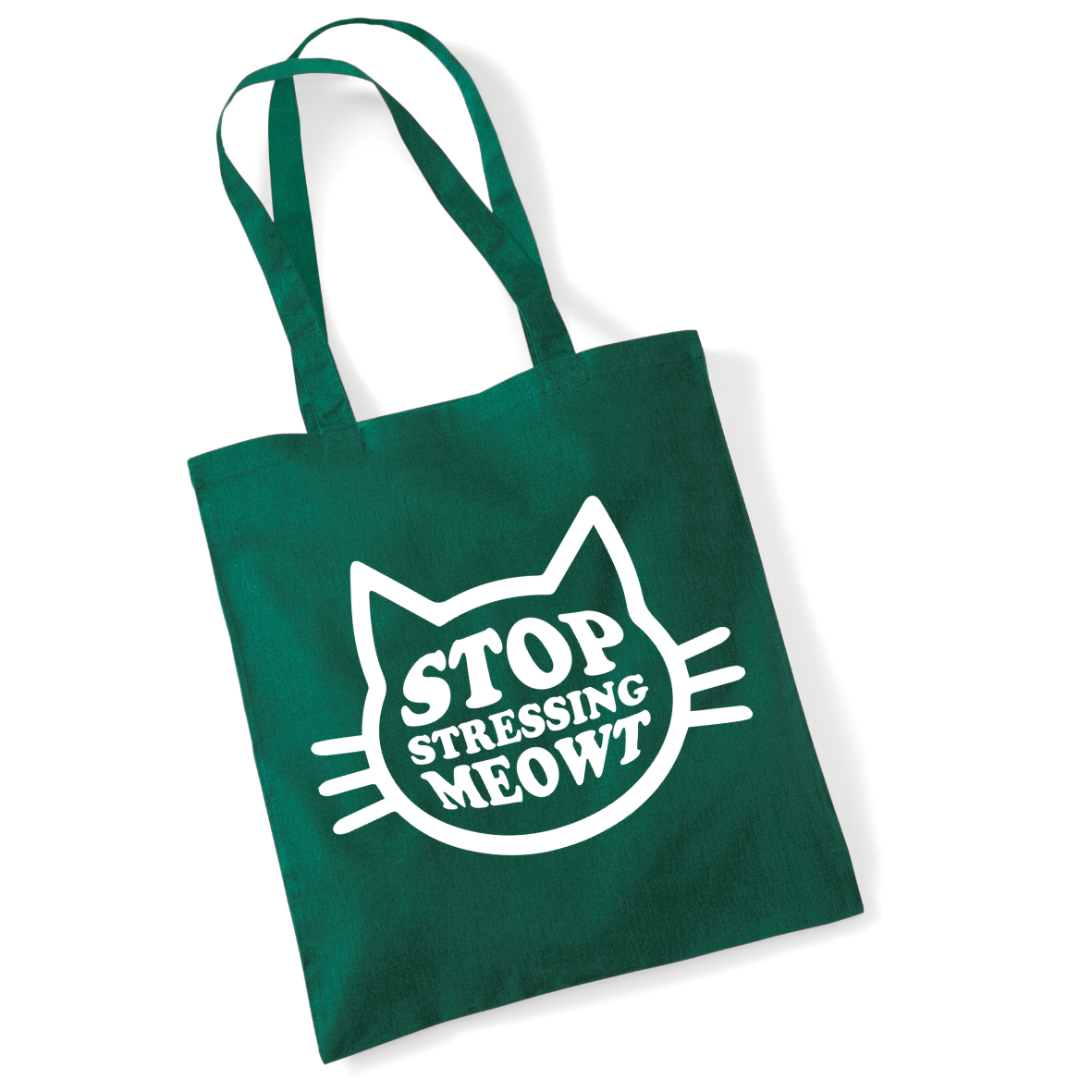 Stop Stressing Meowt Lightweight Cotton Tote Bag