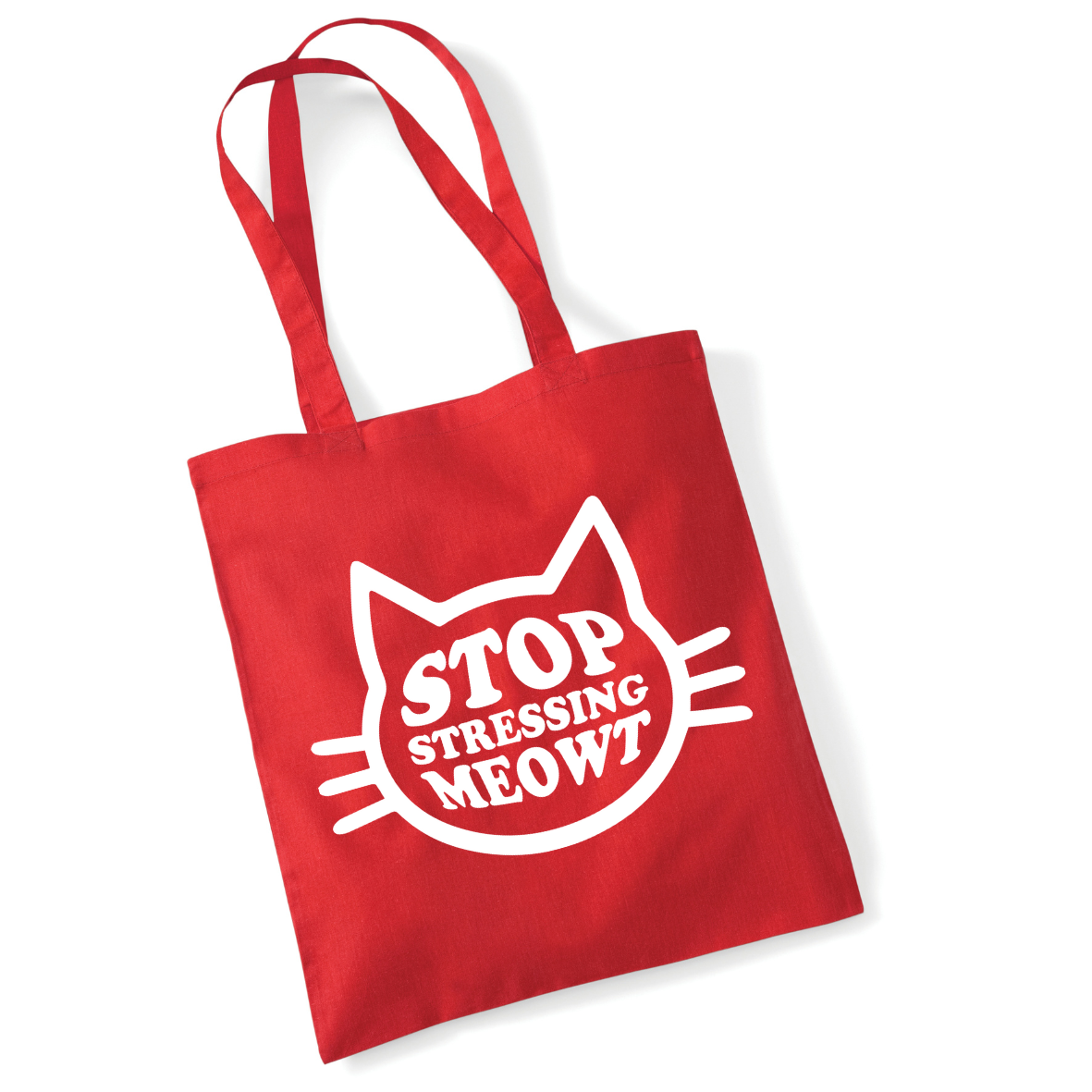 Stop Stressing Meowt Lightweight Cotton Tote Bag
