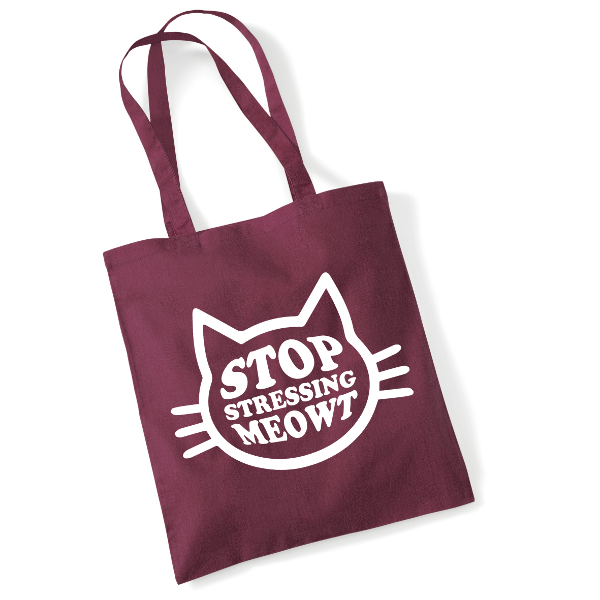 Stop Stressing Meowt Lightweight Cotton Tote Bag