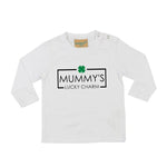 Load image into Gallery viewer, Mummy&#39;s Lucky Charm LONG SLEEVE Kids T-Shirt Des2
