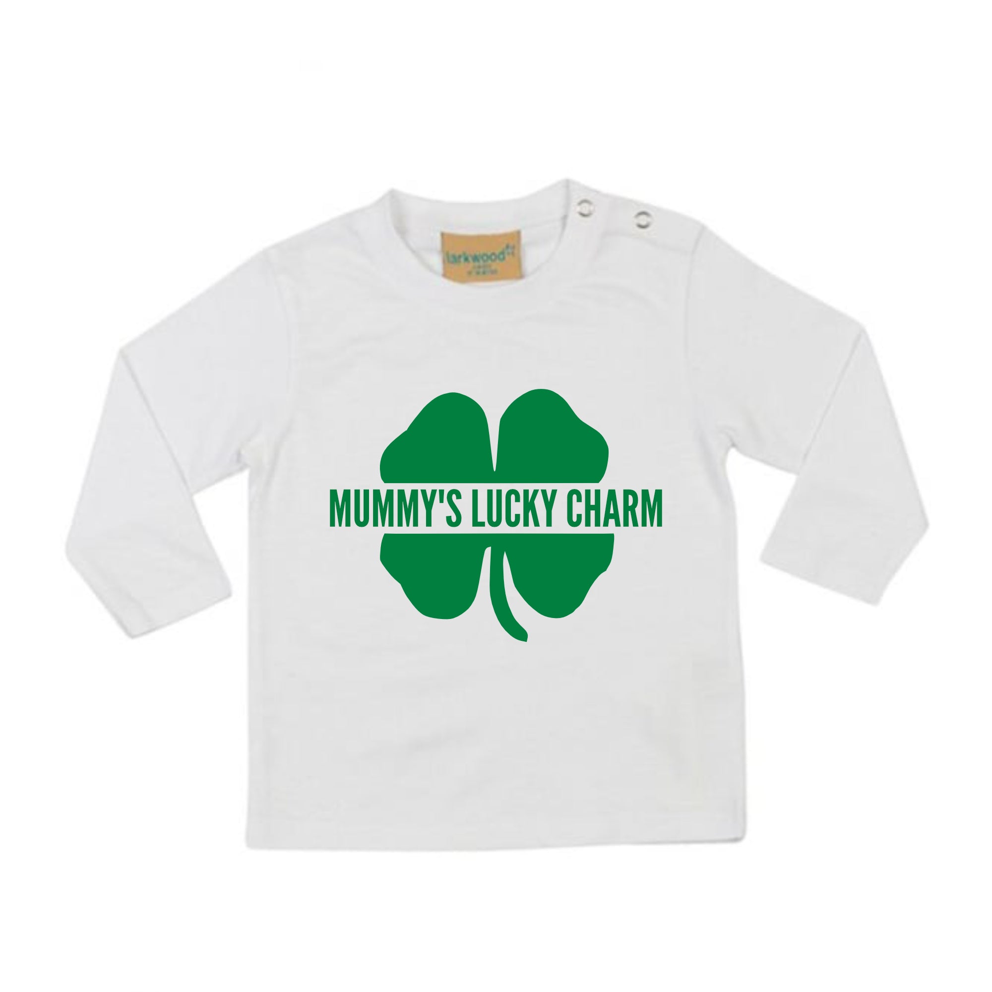 Mummy's Lucky Charm LONG SLEEVE Kids T-Shirt
