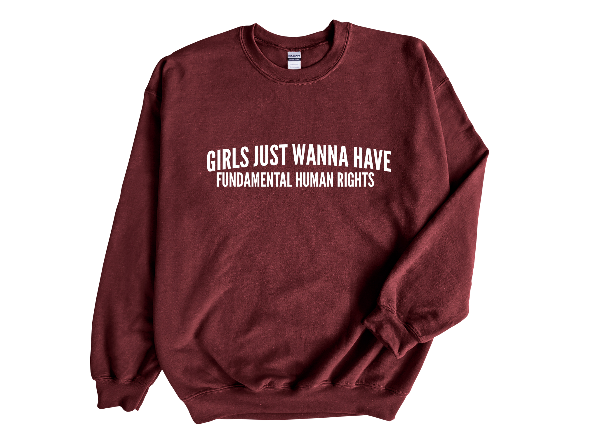 Girls Just Wanna Have Fundamental Human Rights Unisex Adult Sweatshirt D2