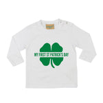Load image into Gallery viewer, My First St Patrick&#39;s Day LONG SLEEVE Kids T-Shirt
