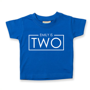 2nd Birthday One Today Personalised Kids T-Shirt
