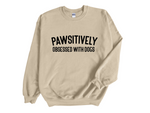 Load image into Gallery viewer, Pawsitively Obsessed With Dogs Unisex Crew Neck Sweatshirt
