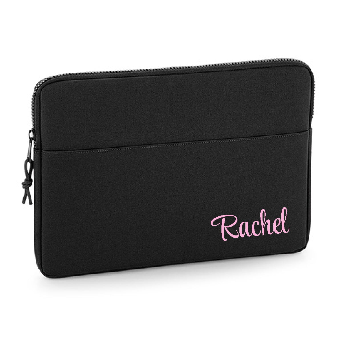 Personalised Name 13" or 15" Laptop Bag Script Text Corner Text