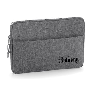 Personalised Name 13" or 15" Laptop Bag Script Text Corner Text