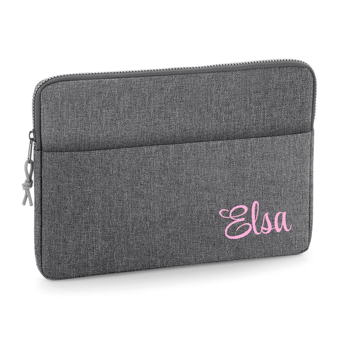 Personalised Name 13" or 15" Laptop Bag Script Text Corner Text