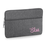 Load image into Gallery viewer, Personalised Name 13&quot; or 15&quot; Laptop Bag Script Text Corner Text
