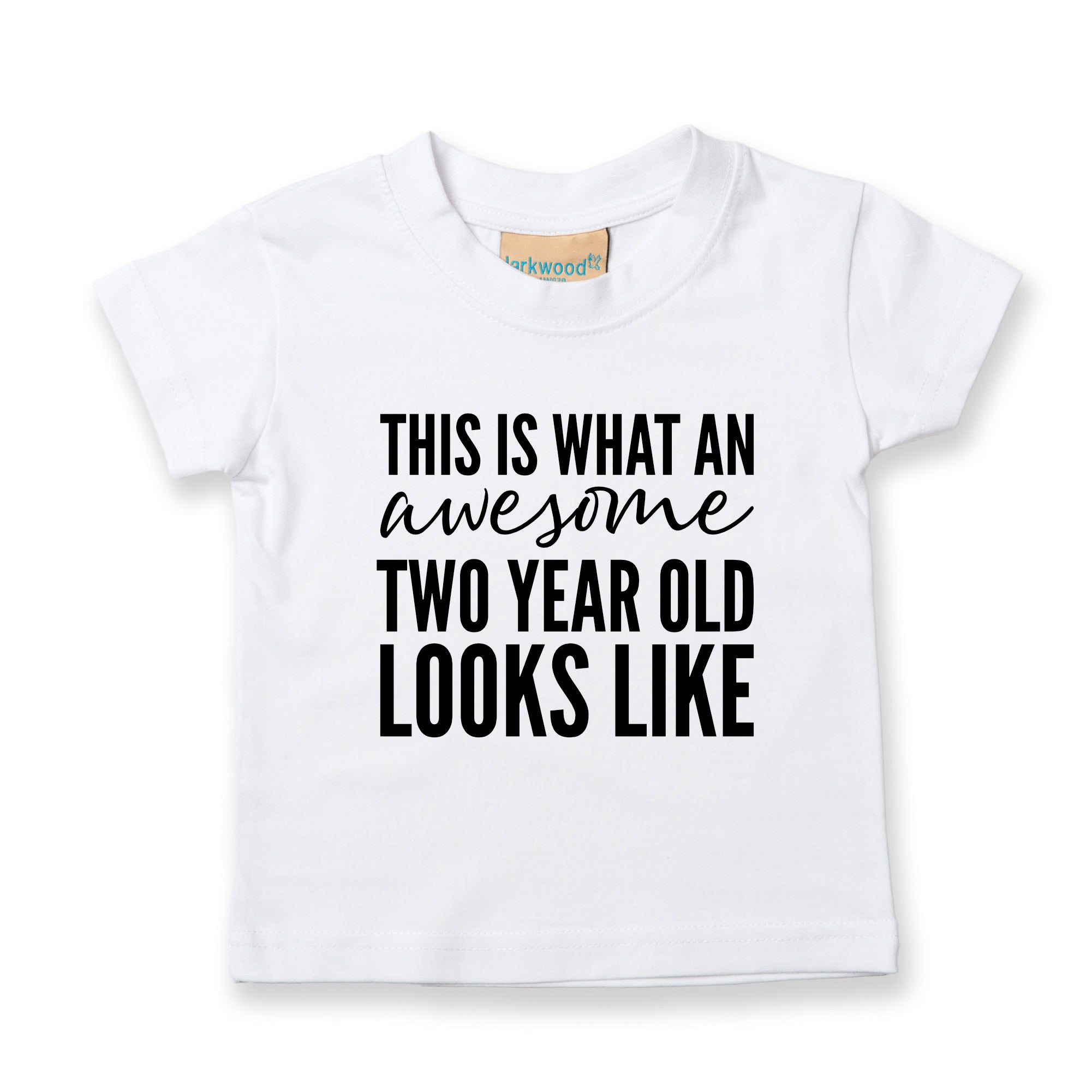 This Is What An Awesome Two Year Old Looks Like Unisex Kids Birthday T-shirt